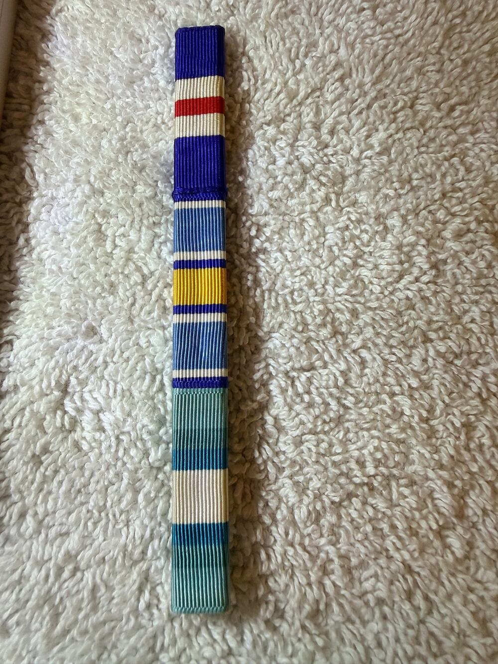 L.I.G.I Air Force Expeditionary Service Ribbon Uncut Military Ribbon Yardage